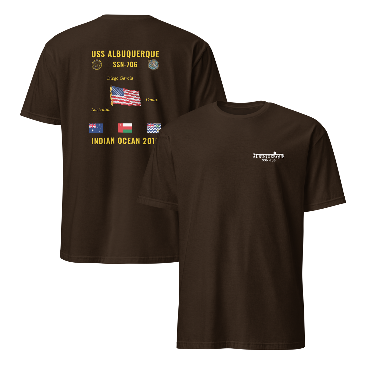 USS Albuquerque (SSN-706) 2015 Indian Ocean Cruise Shirt
