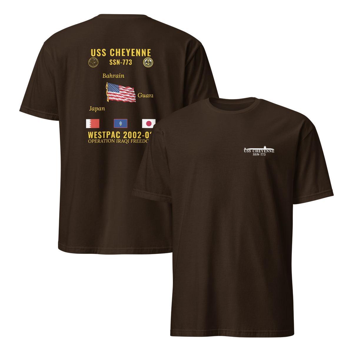 USS Cheyenne (SSN-773) 2002-03 WestPac Cruise Shirt
