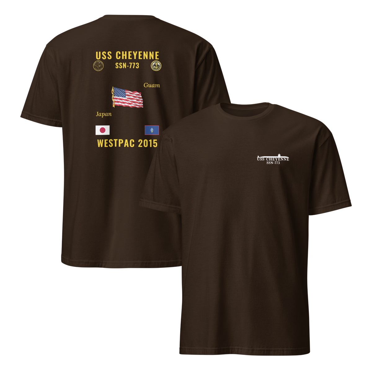 USS Cheyenne (SSN-773) 2015 WestPac Cruise Shirt