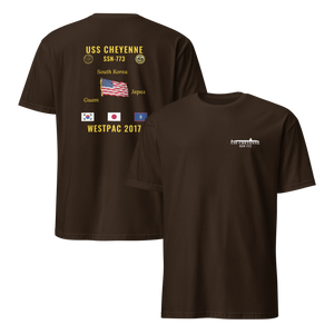 USS Cheyenne (SSN-773) 2017 WestPac Cruise Shirt