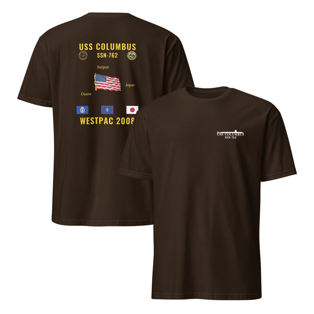 USS Columbus (SSN-762) 2008 WestPac Cruise Shirt