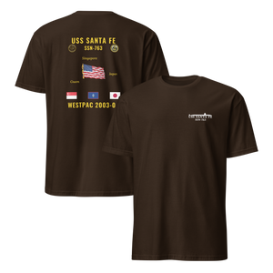 USS Santa Fe (SSN-763) 2003-04 WestPac Cruise Shirt