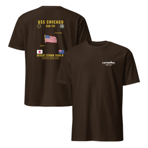 USS Chicago (SSN-721) 1990-91 Desert Storm Cruise Shirt