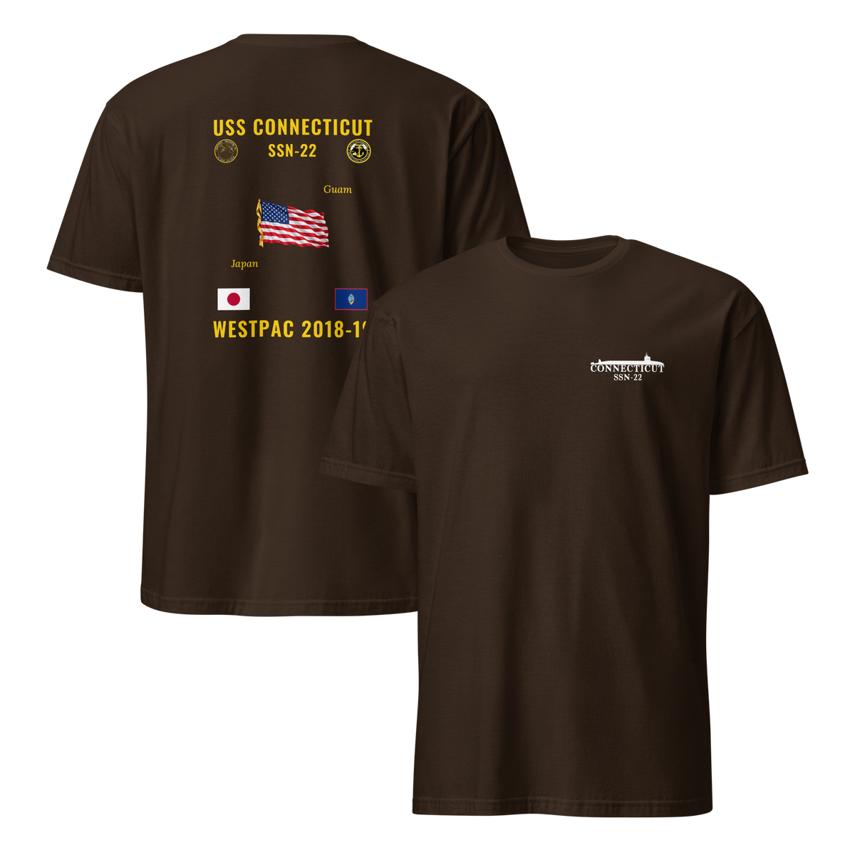 USS Connecticut (SSN-22) 2018-19 WestPac Cruise Shirt