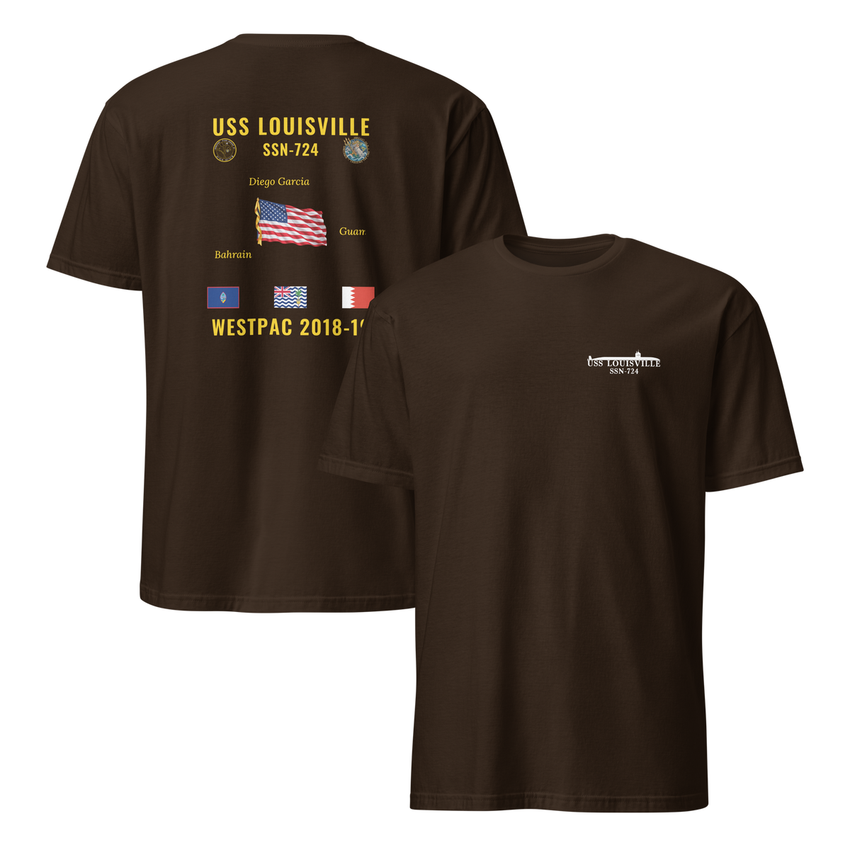USS Louisville (SSN-724) 2018-19 WestPac Cruise Shirt