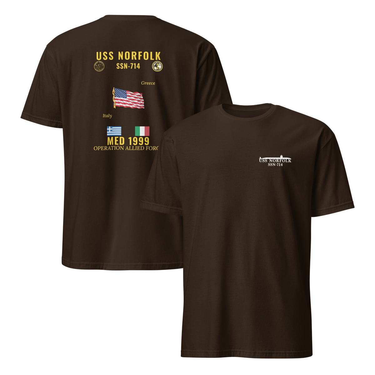 USS Norfolk (SSN-714) 1999 Med Cruise Shirt