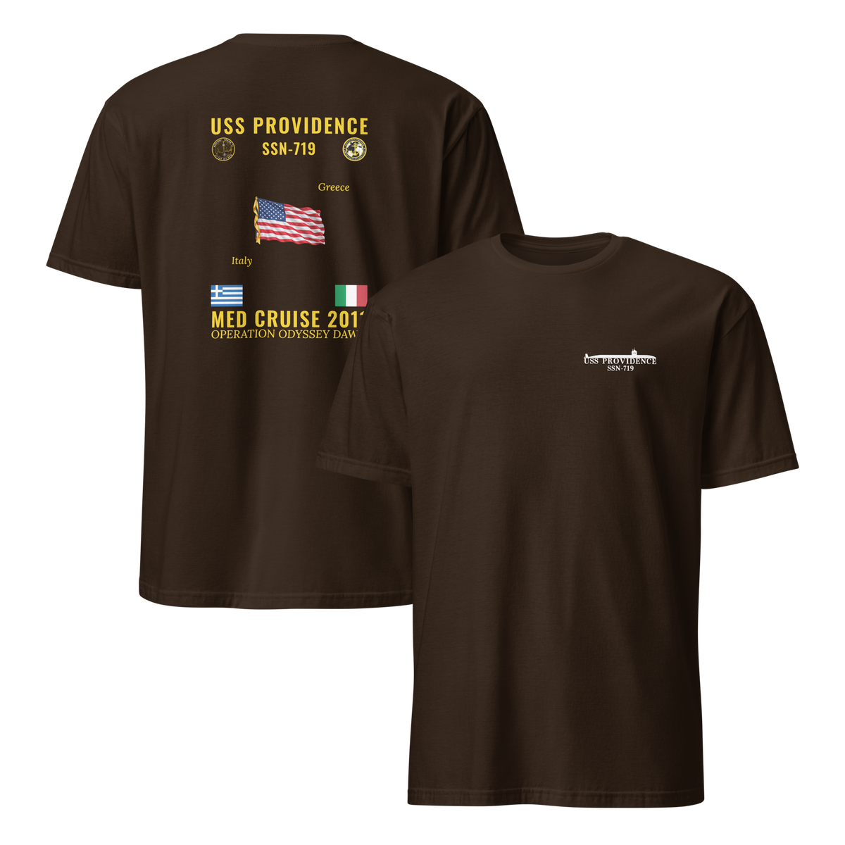 USS Providence (SSN-719) 2011 Med Cruise Shirt