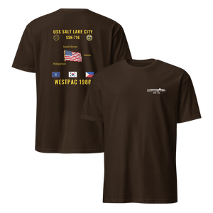 USS Salt Lake City (SSN-716) 1986 WestPac Cruise Shirt