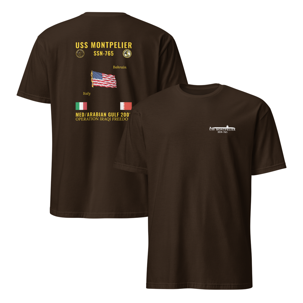 USS Montpelier (SSN-765) 2003 Med/Arabian Gulf Cruise Shirt