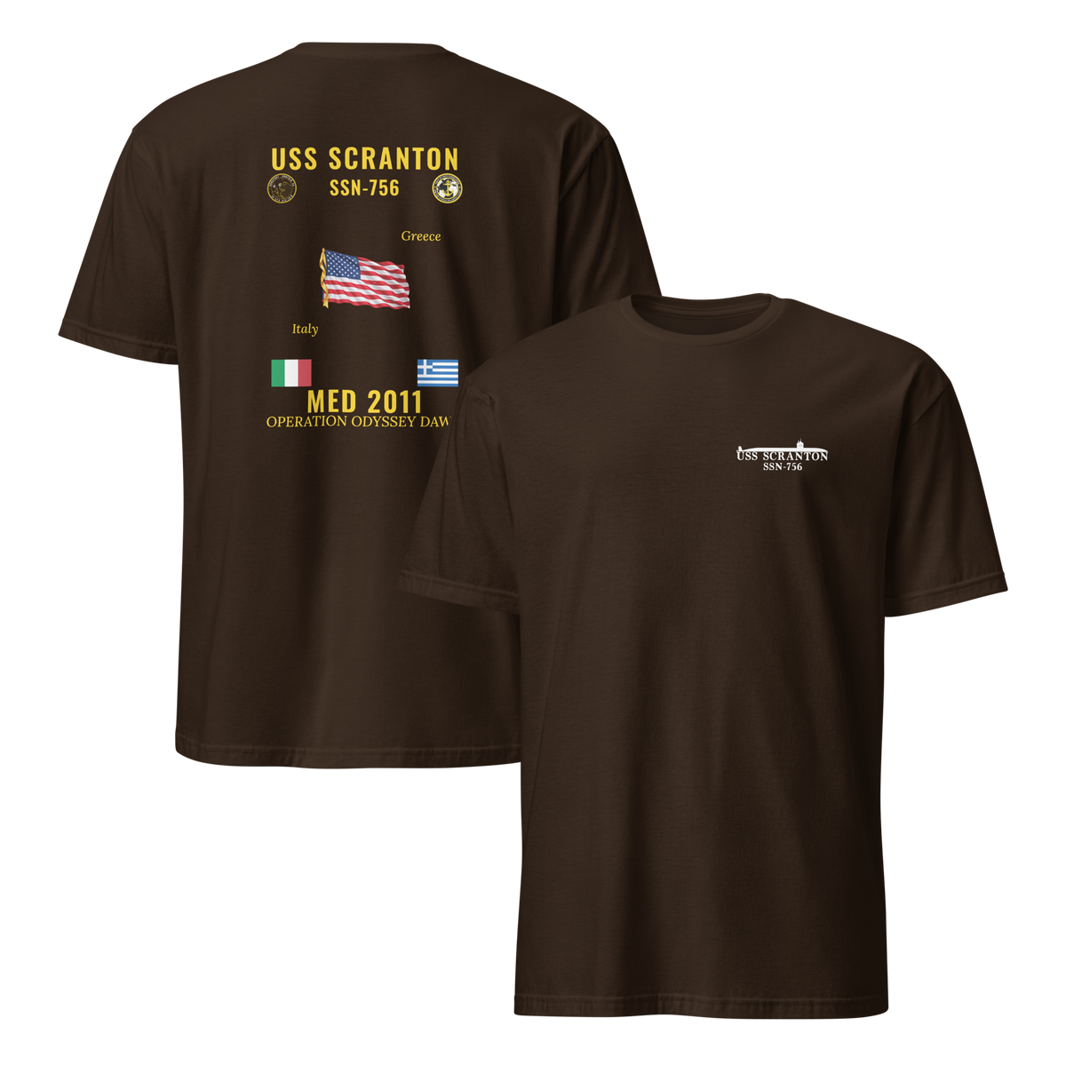 USS Scranton (SSN-756) 2011 Med Cruise Shirt