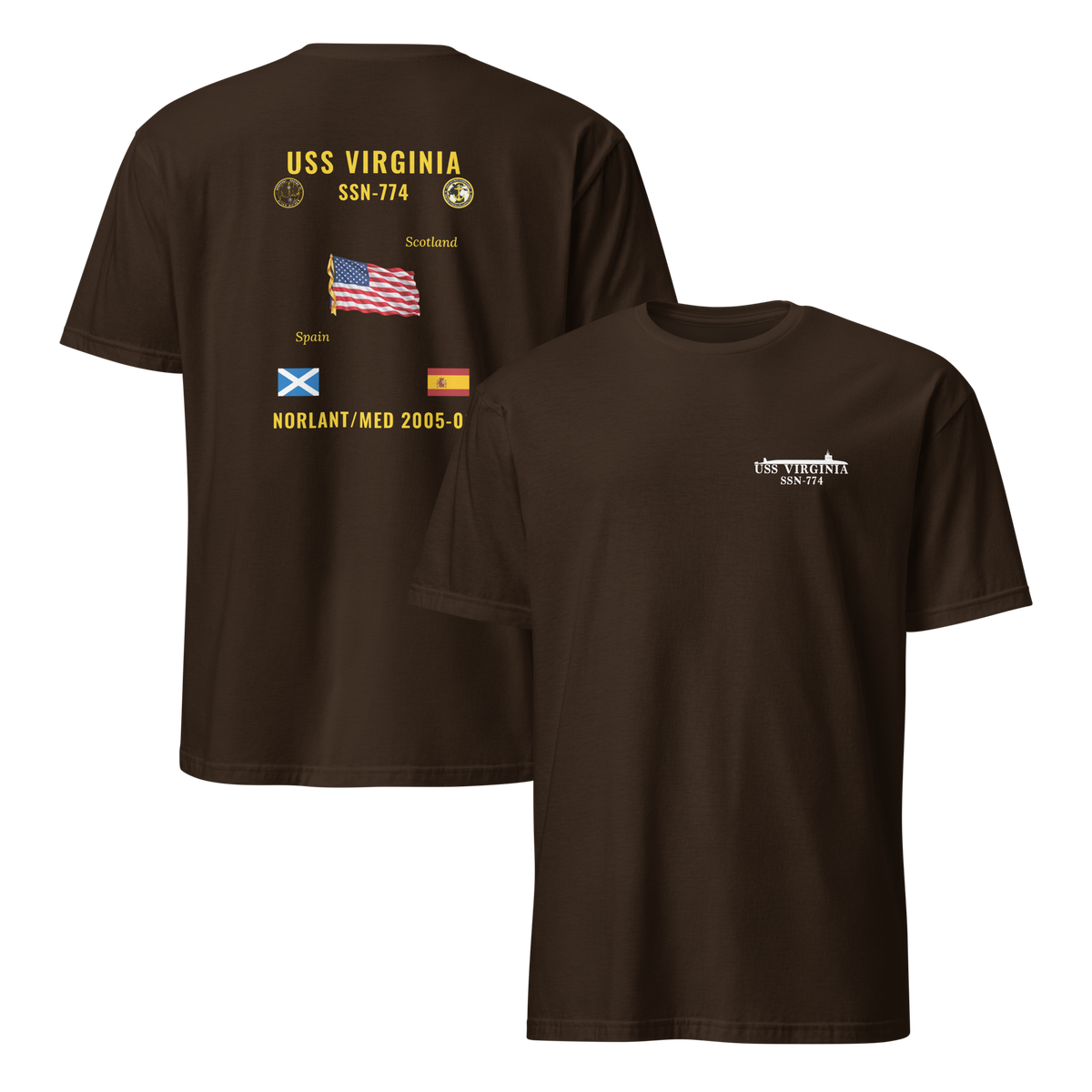 USS Virginia (SSN-774) 2005-06 NORLANT/Med Cruise Shirt