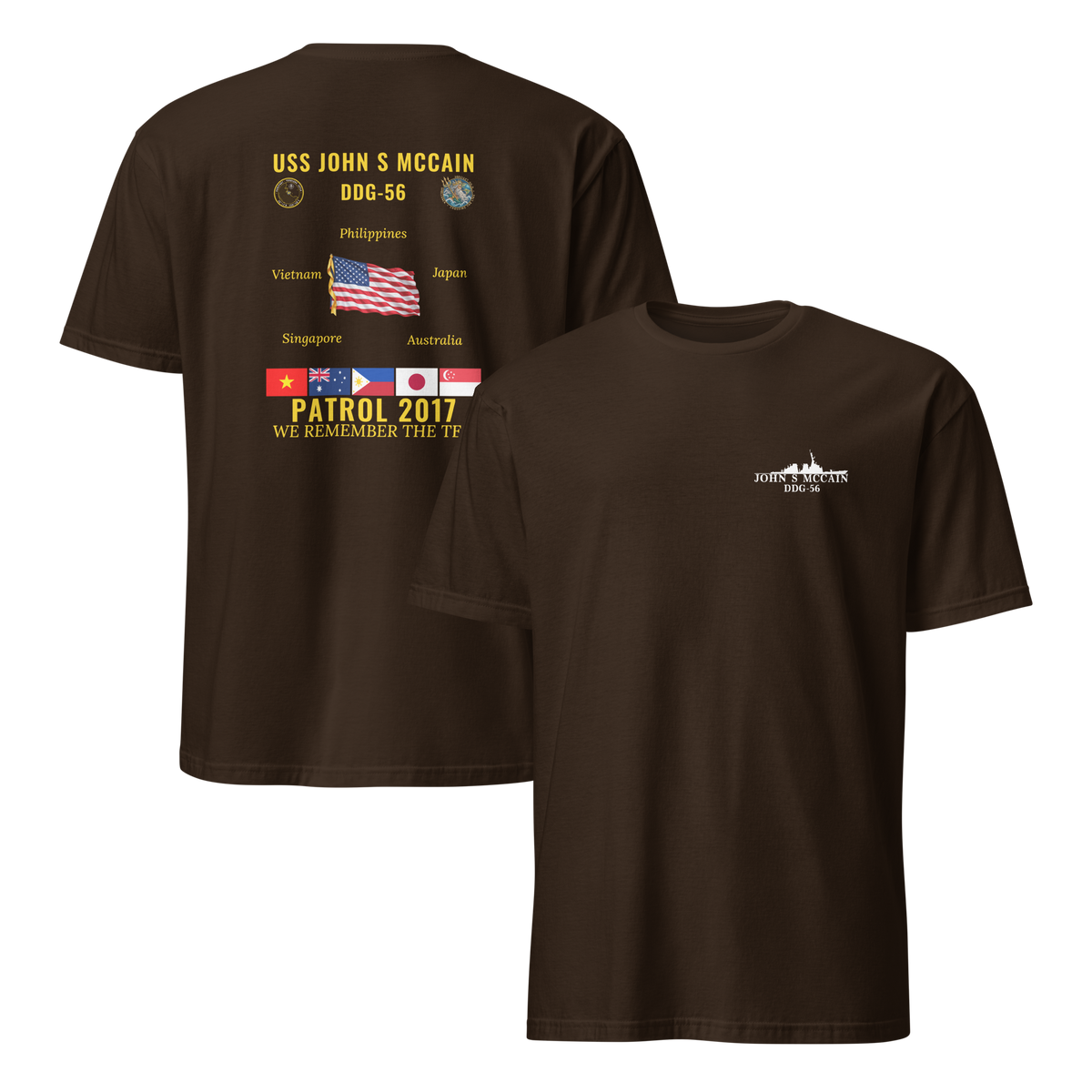 USS John S McCain (DDG-56) 2017 Patrol Cruise Shirt