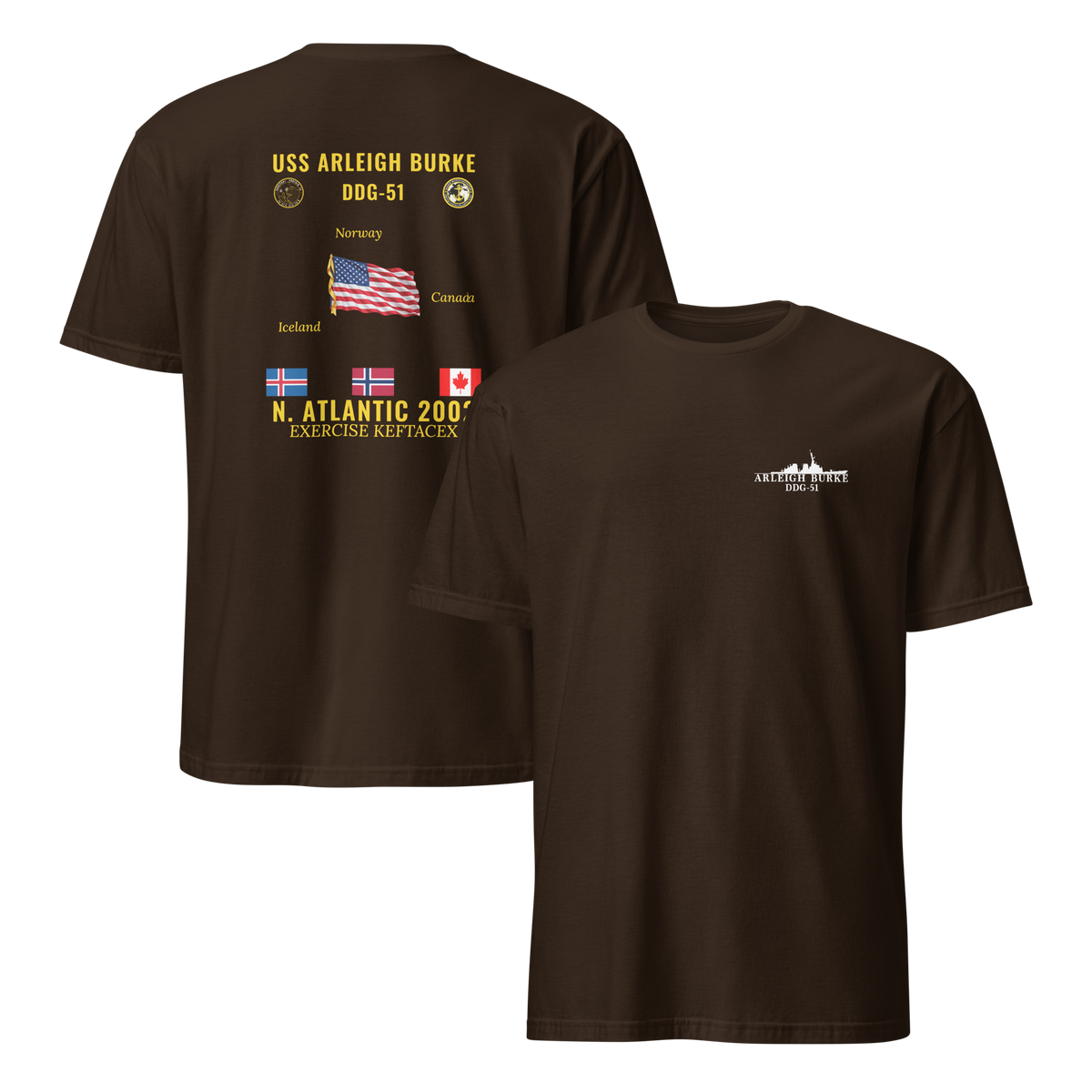 USS Arleigh Burke (DDG-51) 2002 N. Atlantic Cruise Shirt