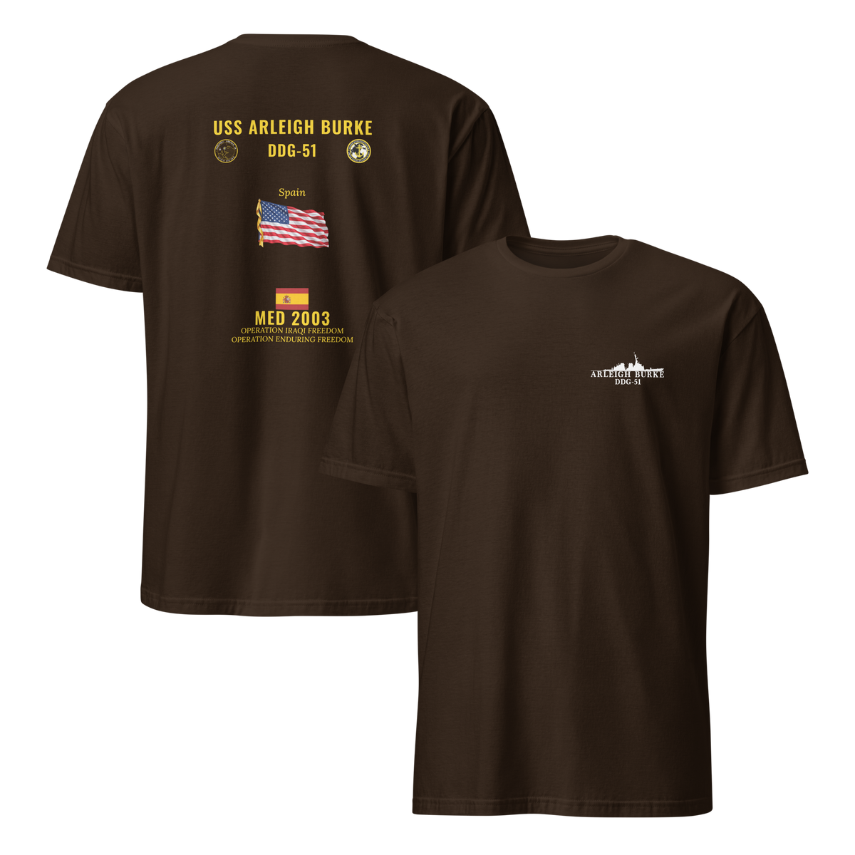 USS Arleigh Burke (DDG-51) 2003 Med Cruise Shirt