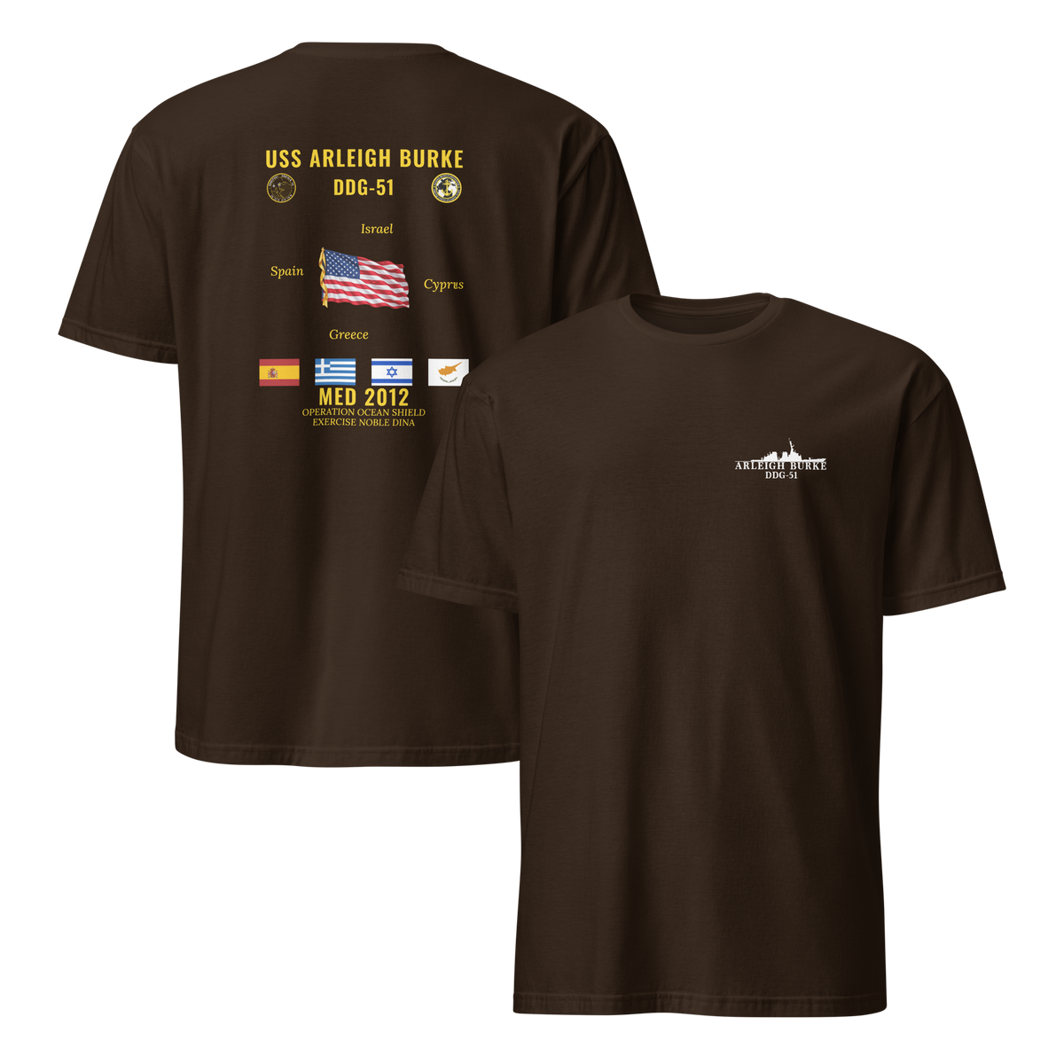 USS Arleigh Burke (DDG-51) 2012 Med Cruise Shirt