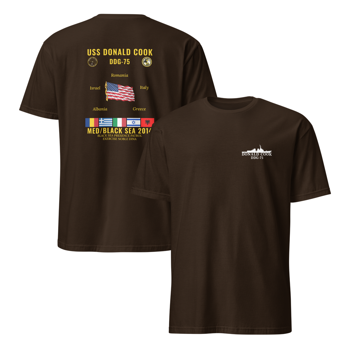 USS Donald Cook (DDG-75) 2014 Med/Black Sea Cruise Shirt