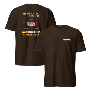 USS Donald Cook (DDG-75) 2018-19 Med/Black Sea Cruise Shirt