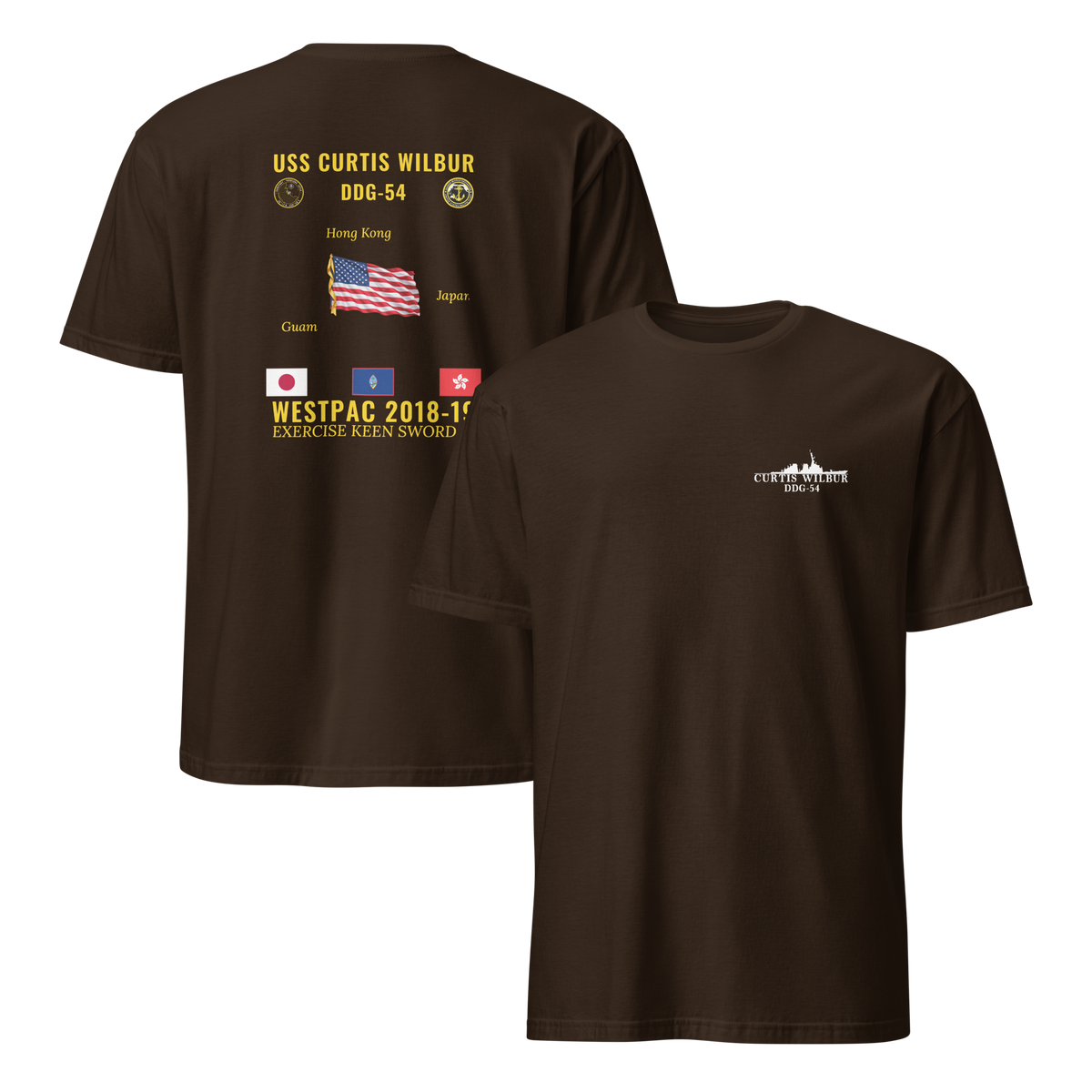 USS Curtis Wilbur (DDG-54) 2018-19 WestPac Cruise Shirt