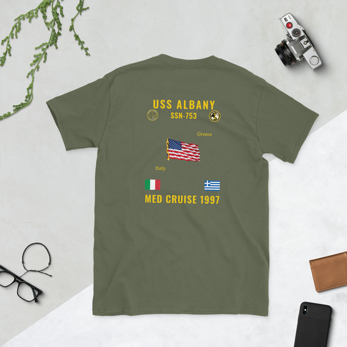 USS Albany (SSN-753) 1997 Med Cruise Shirt