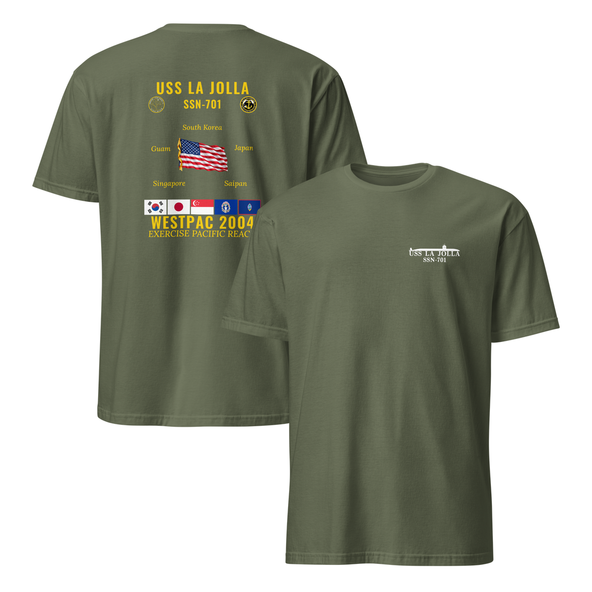 USS La Jolla (SSN-701) 2004 WestPac Cruise Shirt