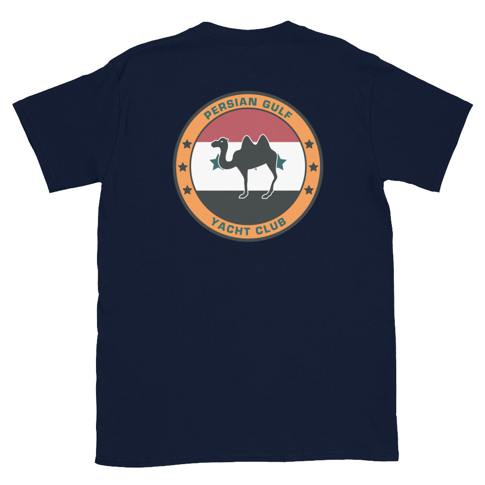 USS Dwight D. Eisenhower (CVN-69) Persian Gulf Yacht Club Shirt – back view, navy