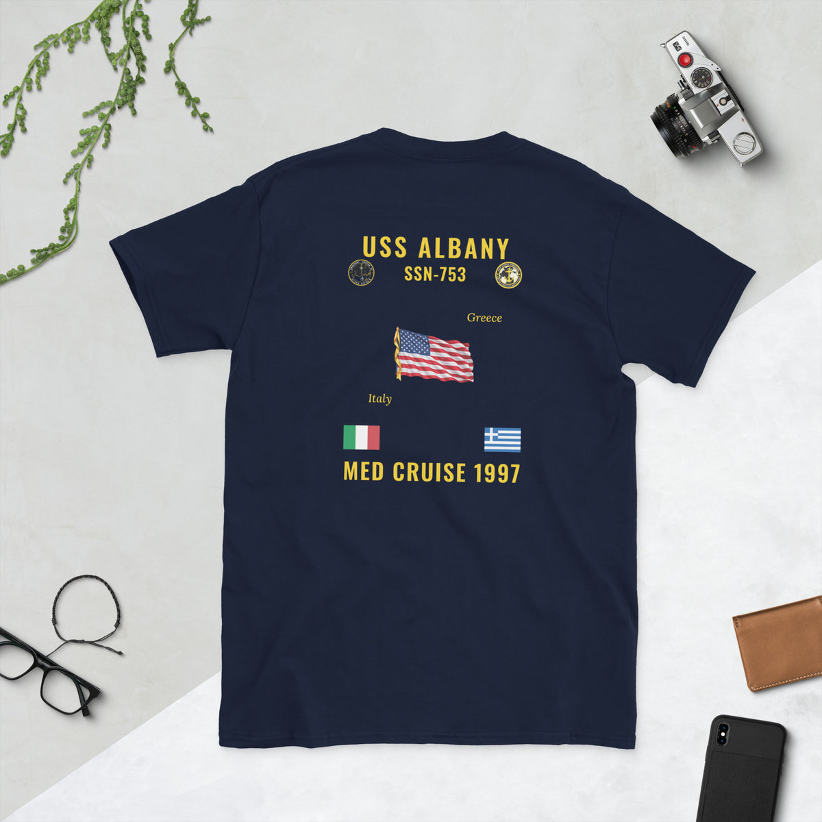 USS Albany (SSN-753) 1997 Med Cruise Shirt