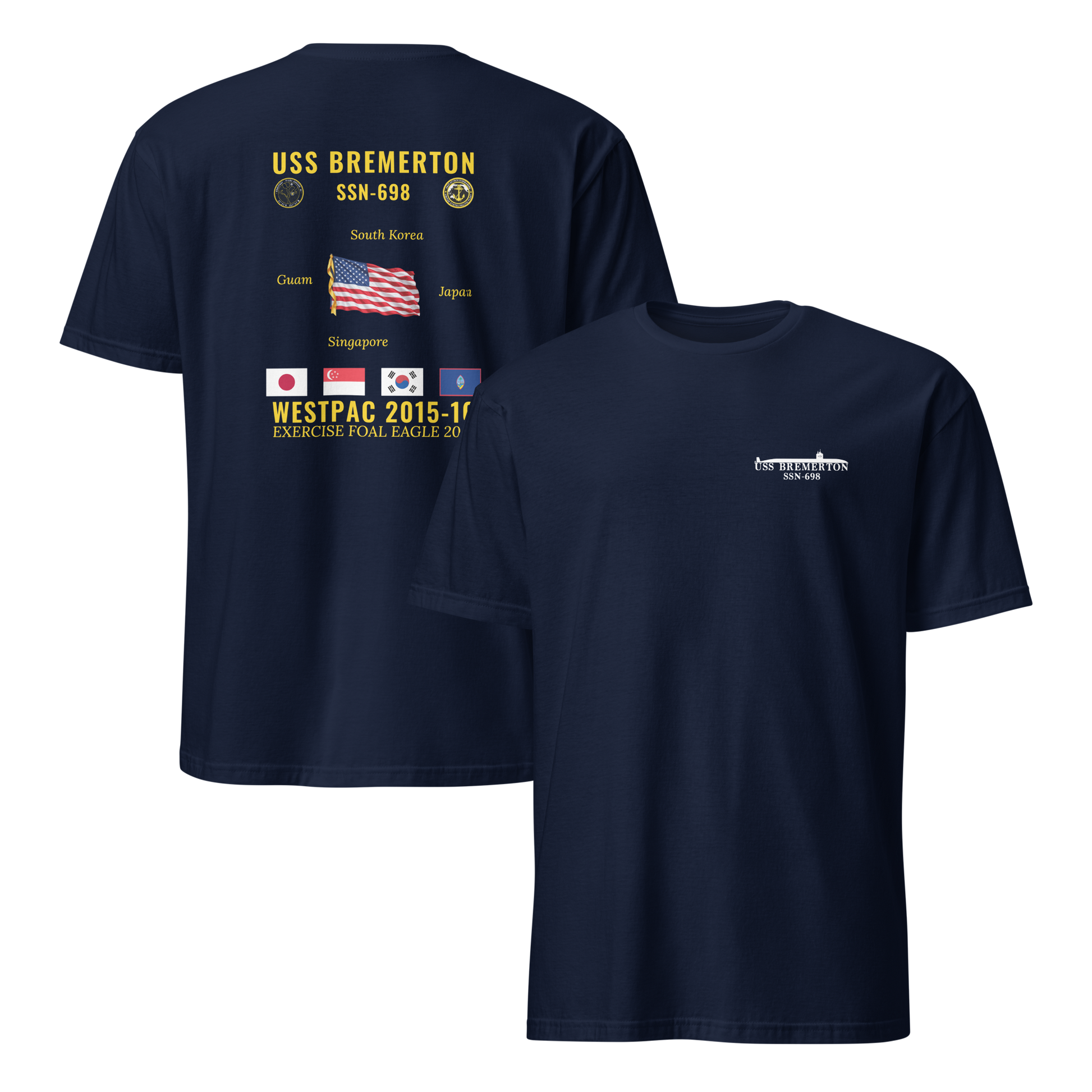 USS Bremerton (SSN-698) 2015-16 WestPac Cruise Shirt