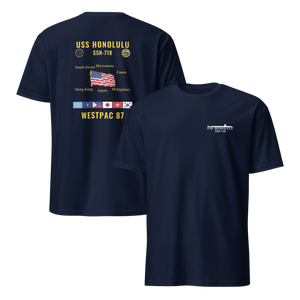 USS Honolulu (SSN-718) 1987 WestPac Cruise Shirt