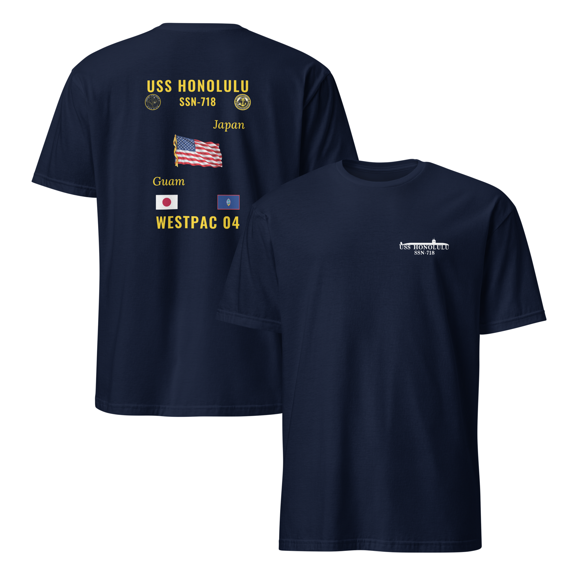 USS Honolulu (SSN-718) 2004 WestPac Cruise Shirt