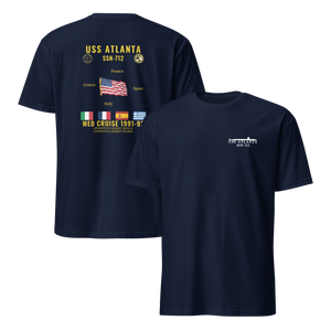 USS Atlanta (SSN-712) 1991-92 Med Cruise Shirt