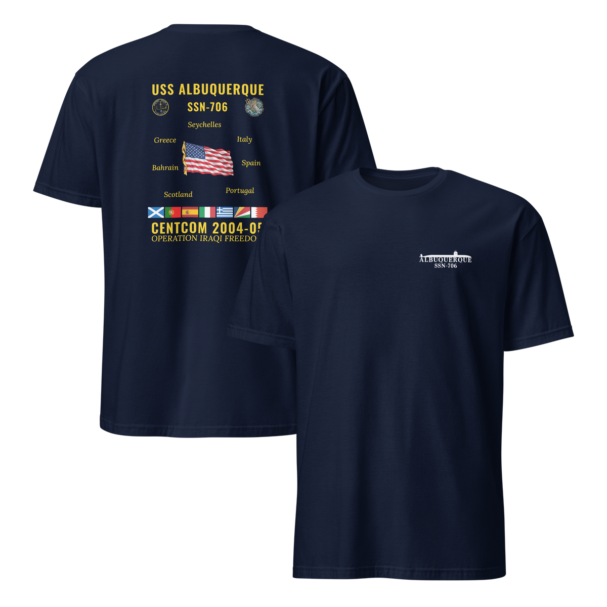 USS Albuquerque (SSN-706) 2004-05 CENTCOM Cruise Shirt