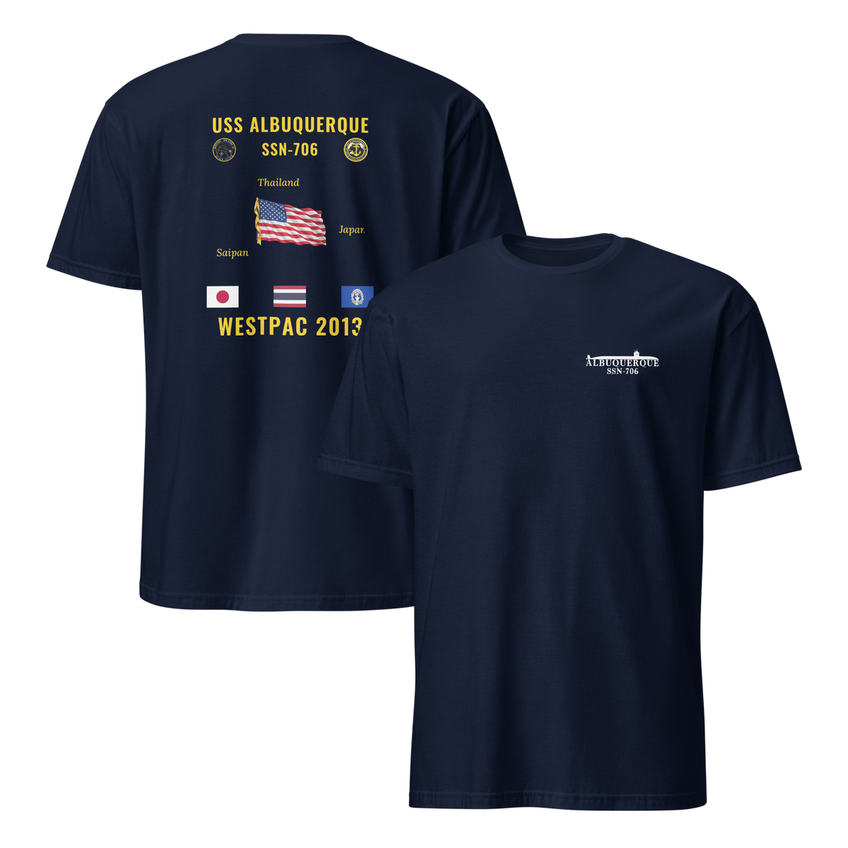 USS Albuquerque (SSN-706) 2013 WestPac Cruise Shirt