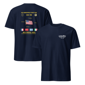 USS Minneapolis-Saint Paul (SSN-708) 2002 Med Cruise Shirt
