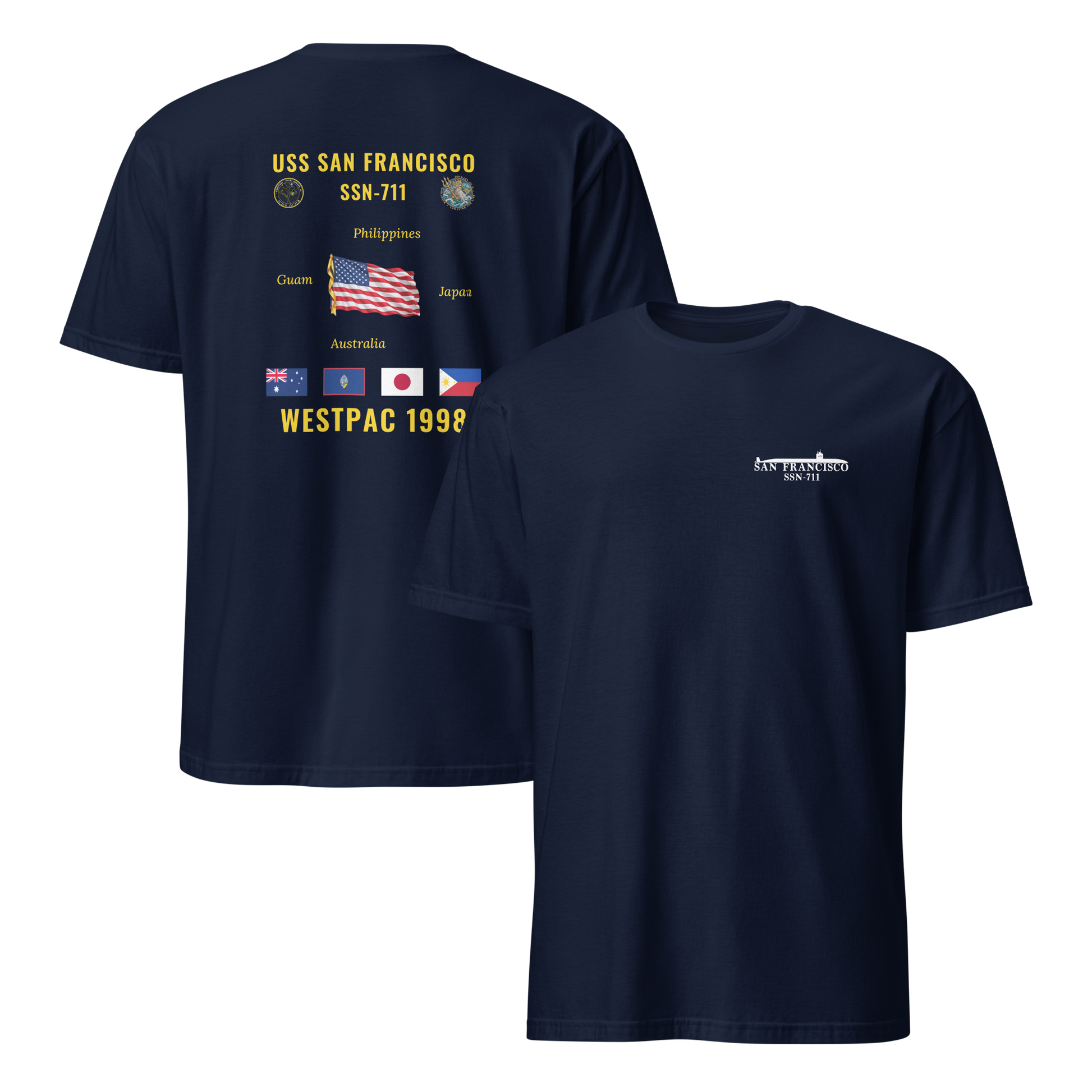 USS San Francisco (SSN-711) 1998 WestPac Cruise Shirt