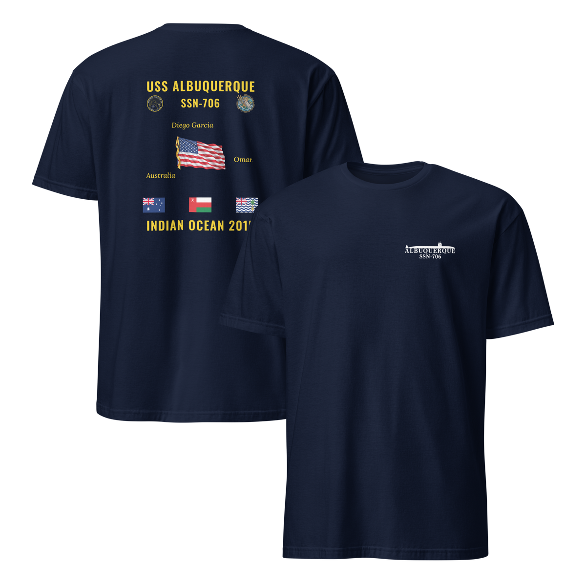 USS Albuquerque (SSN-706) 2015 Indian Ocean Cruise Shirt