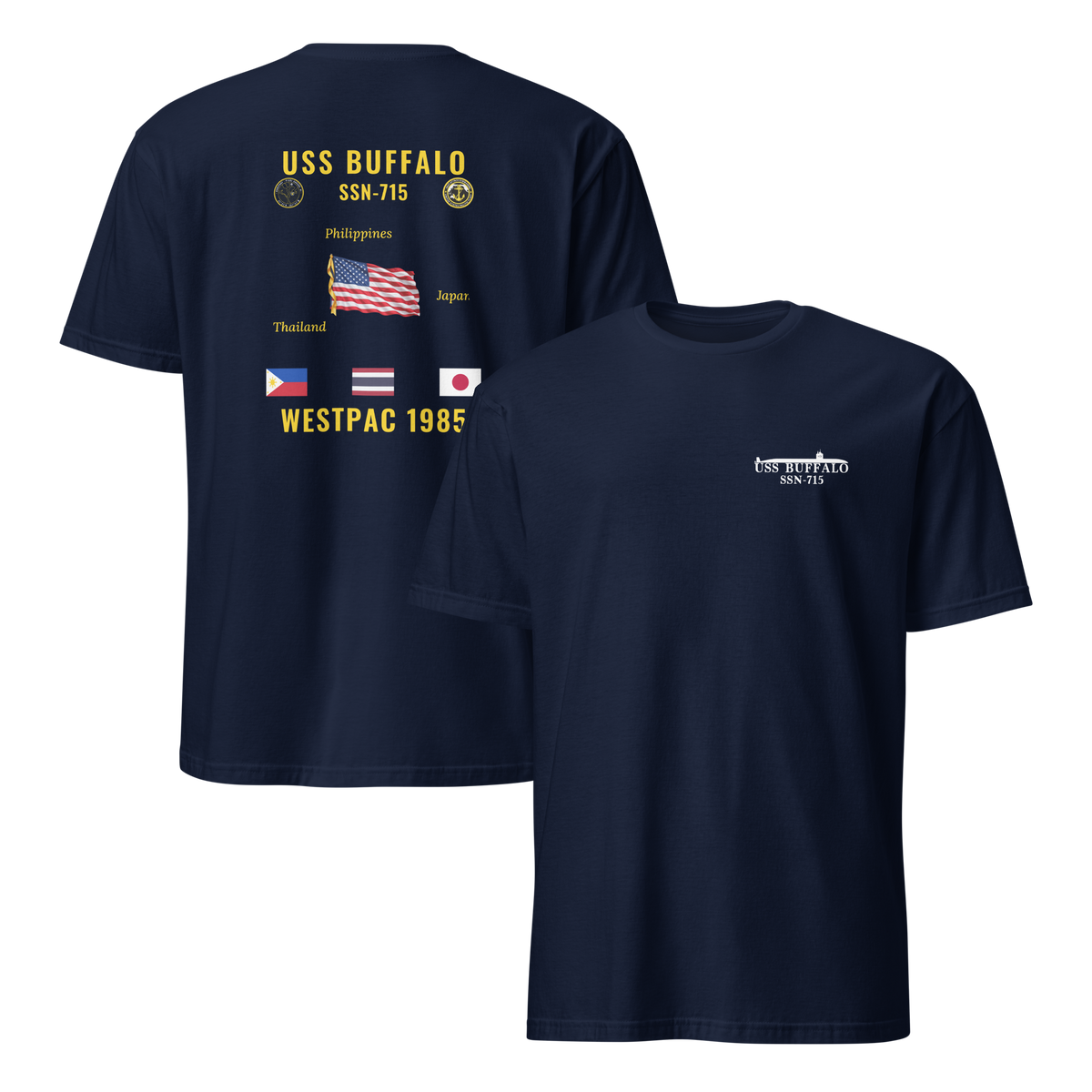 USS Buffalo (SSN-715) 1985 WestPac Cruise Shirt