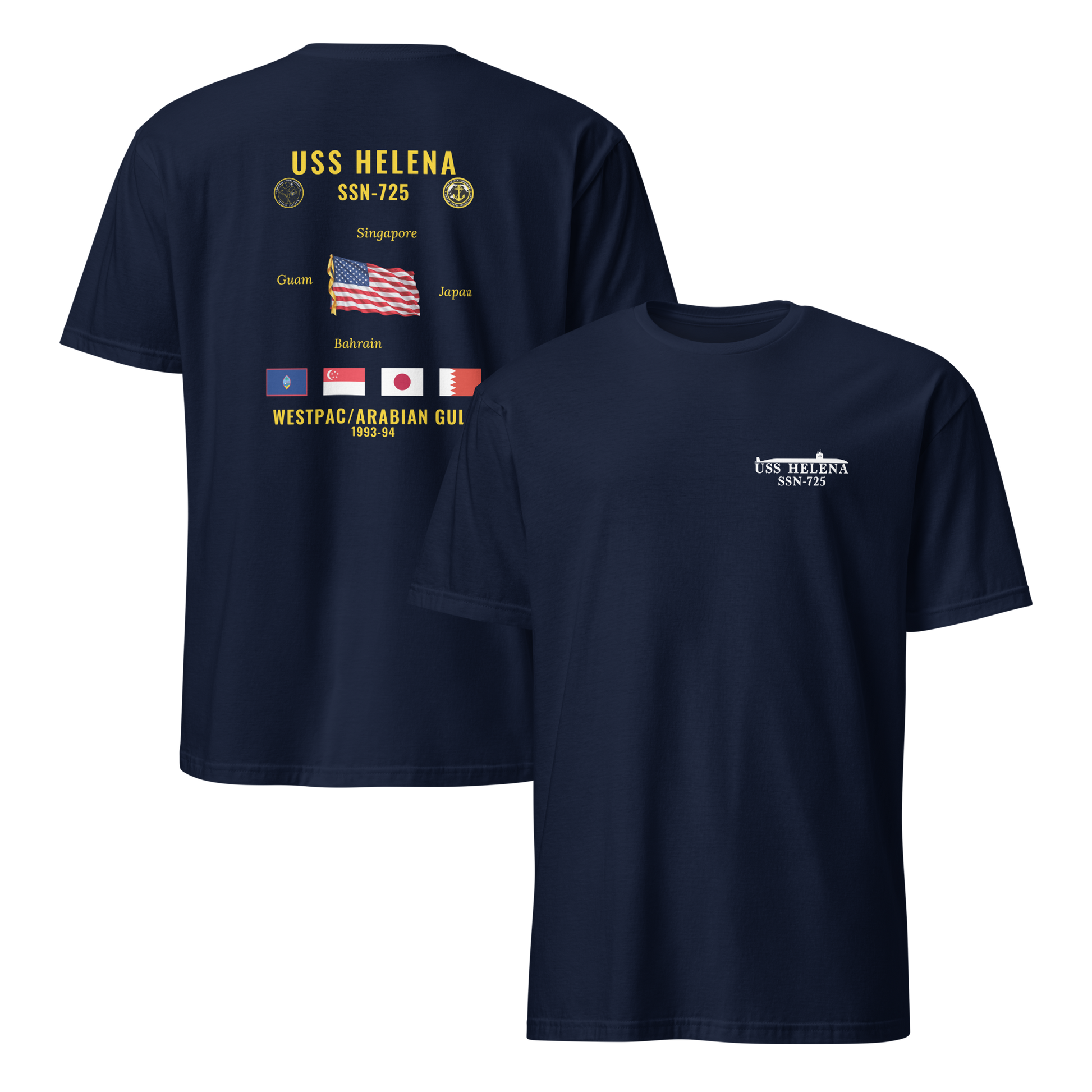 USS Helena (SSN-725) 1993-94 WestPac/Arabian Gulf Cruise Shirt