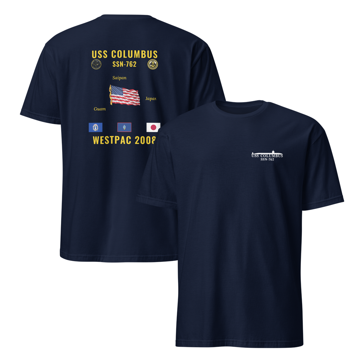 USS Columbus (SSN-762) 2008 WestPac Cruise Shirt