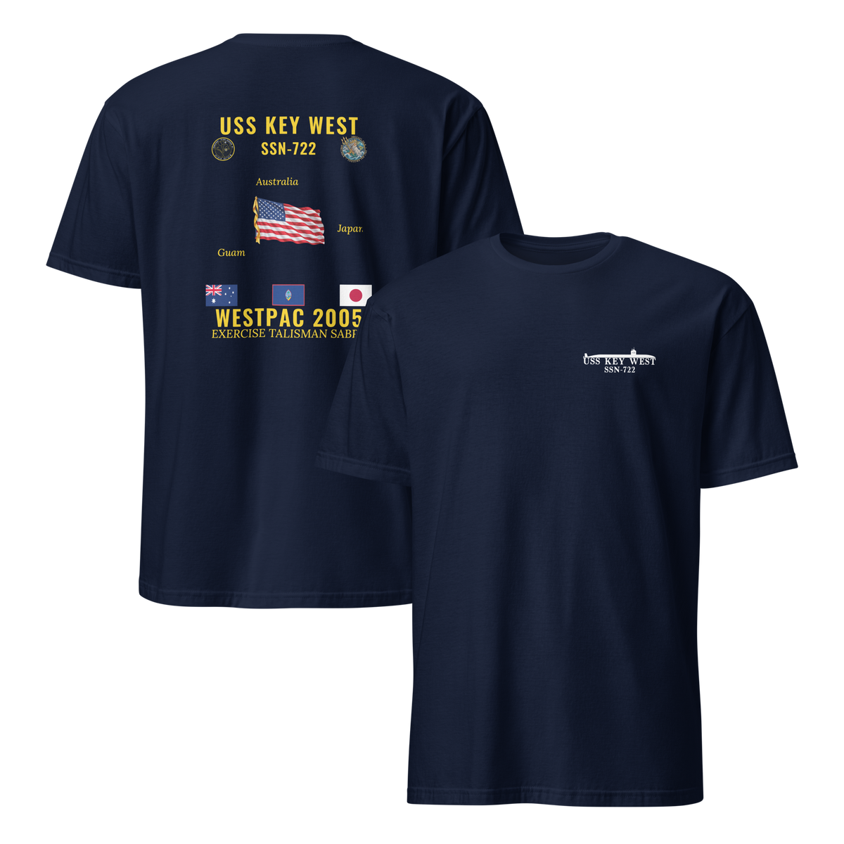 USS Key West (SSN-722) 2005 WestPac Cruise Shirt