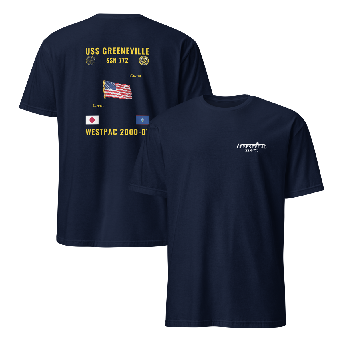 USS Greeneville (SSN-772) 2000-01 WestPac Cruise Shirt