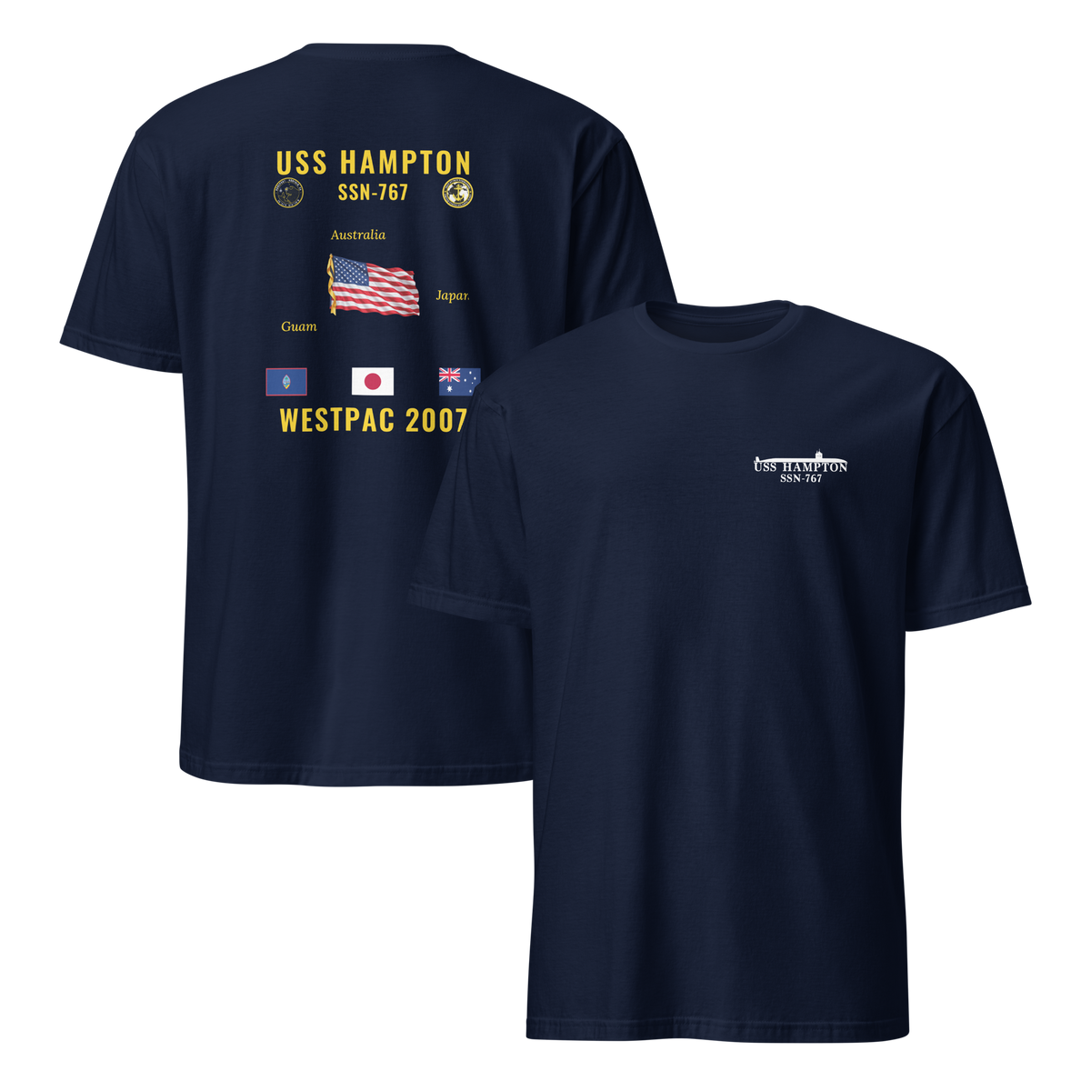USS Hampton (SSN-767) 2007 WestPac Cruise Shirt