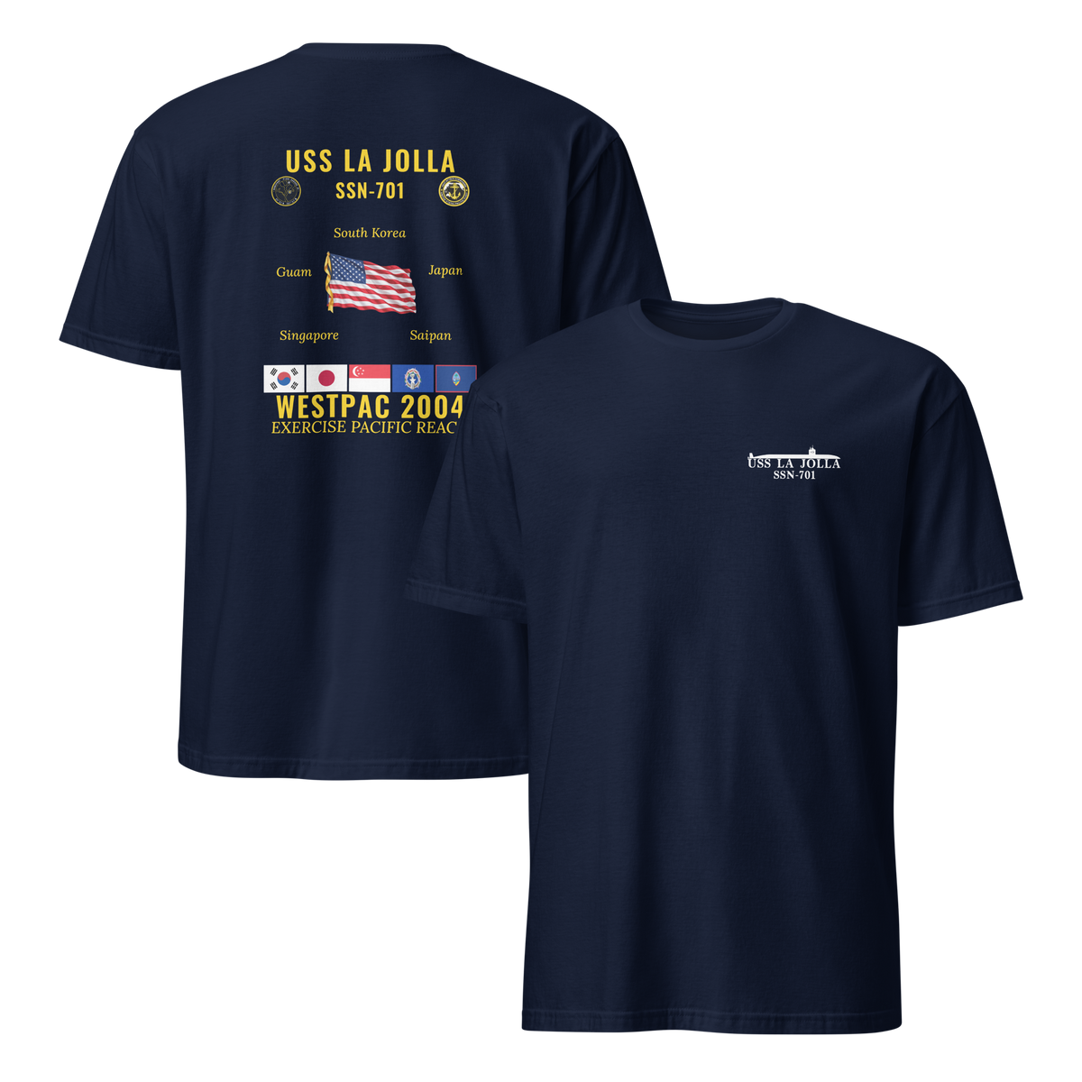 USS La Jolla (SSN-701) 2004 WestPac Cruise Shirt