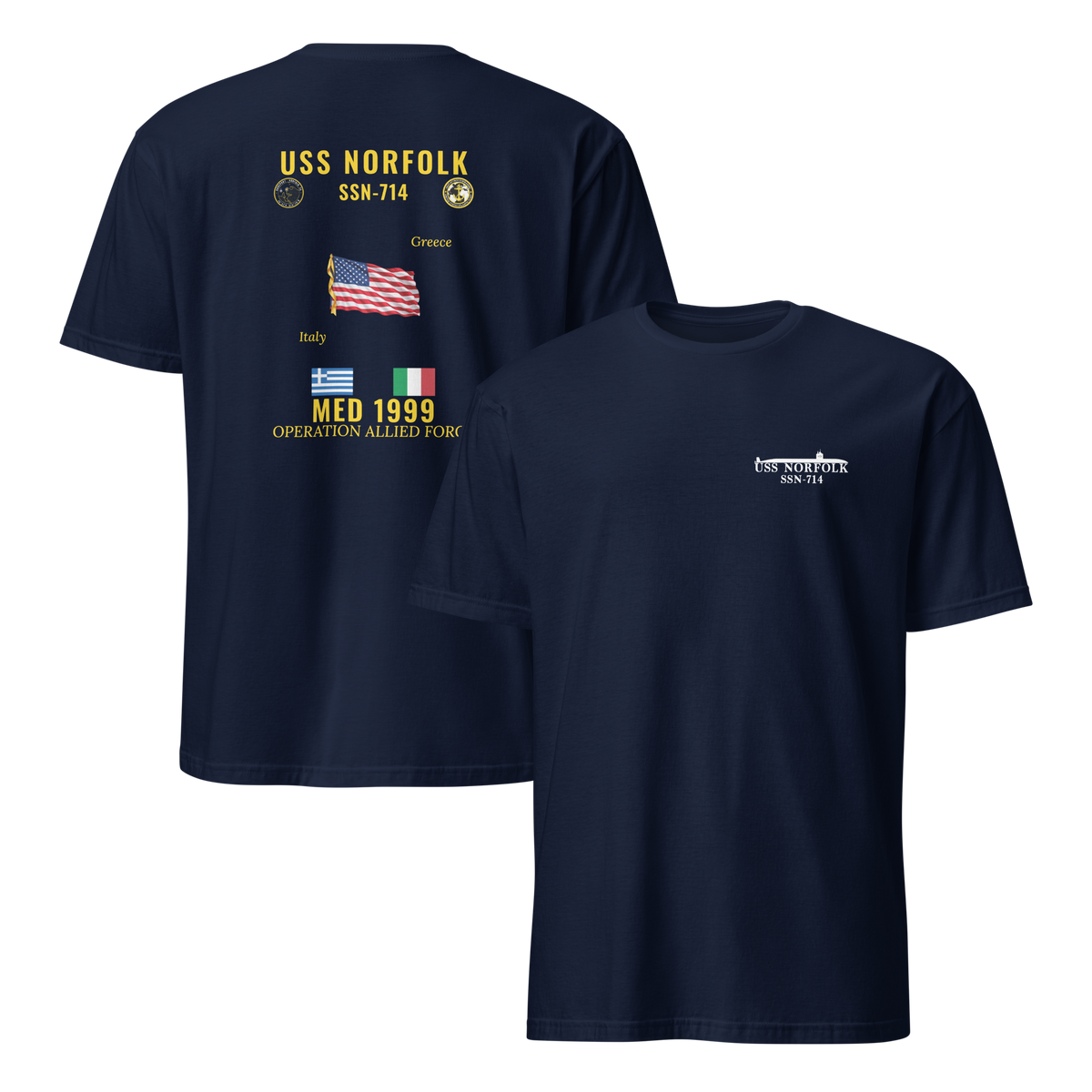 USS Norfolk (SSN-714) 1999 Med Cruise Shirt