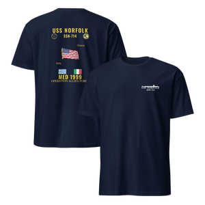 USS Norfolk (SSN-714) 1999 Med Cruise Shirt