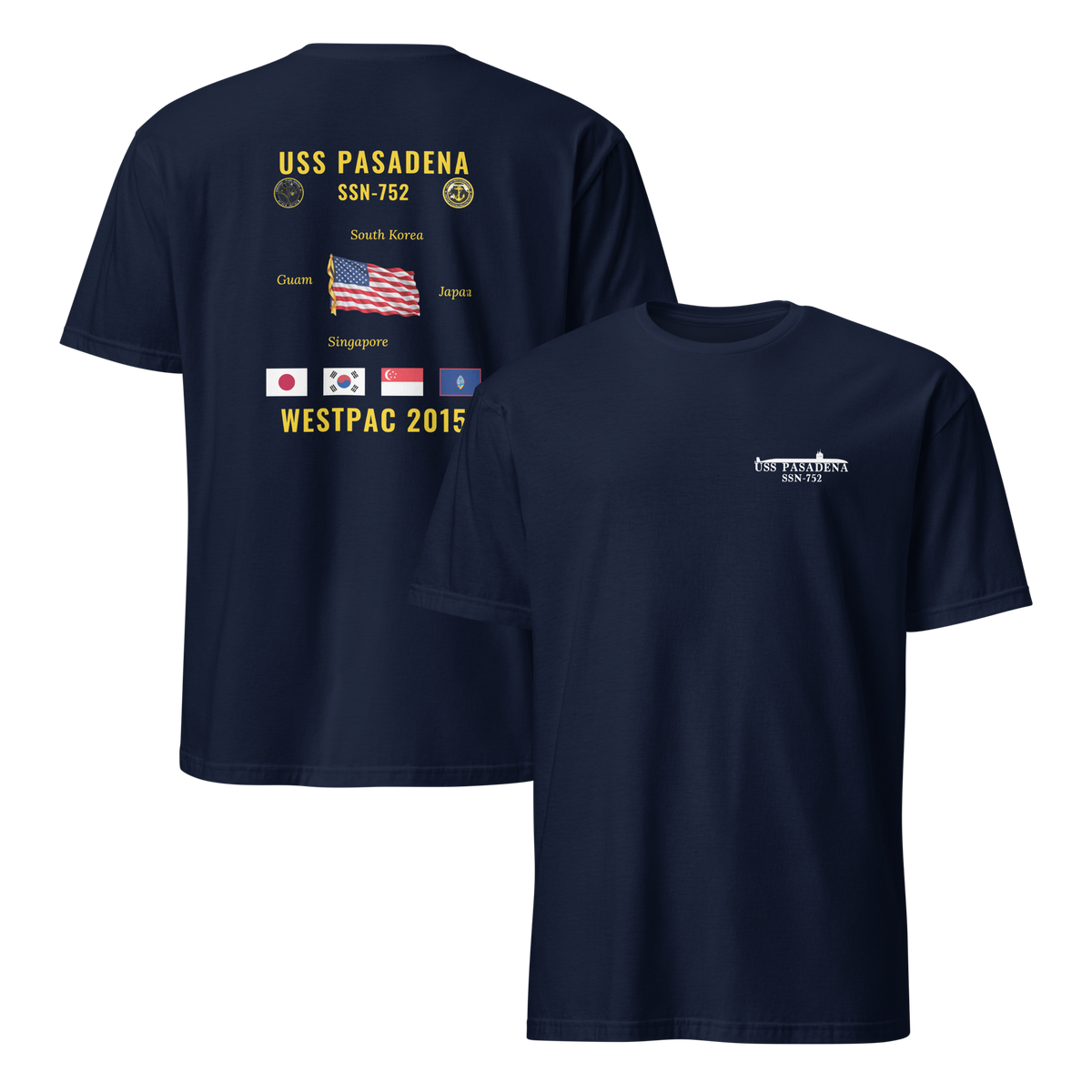 USS Pasadena (SSN-752) 2015 WestPac Cruise Shirt