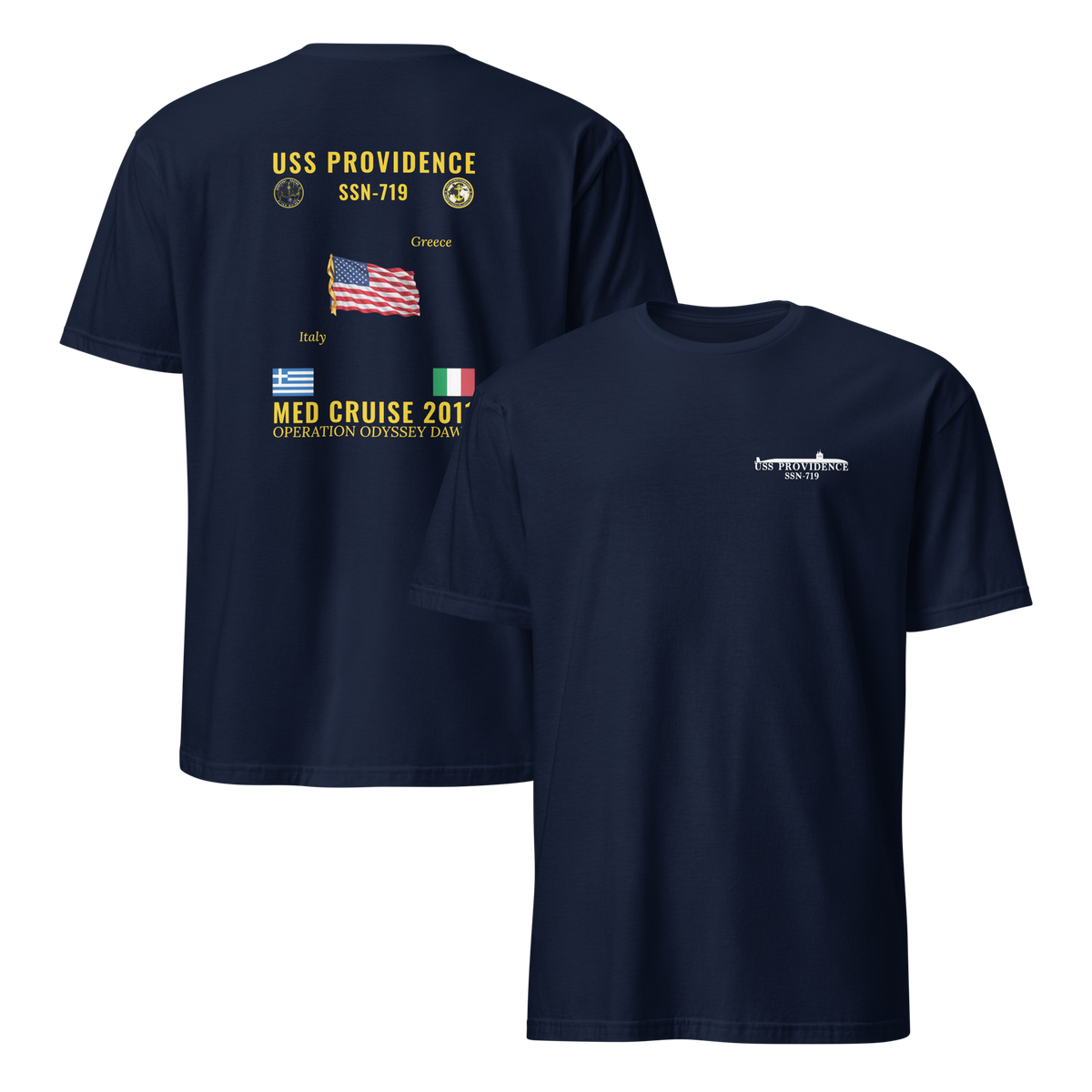 USS Providence (SSN-719) 2011 Med Cruise Shirt