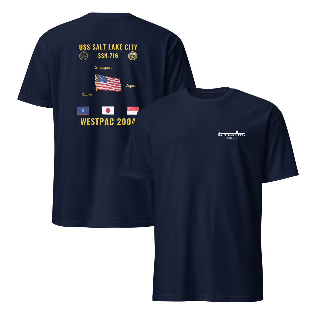 USS Salt Lake City (SSN-716) 2004 WestPac Cruise Shirt