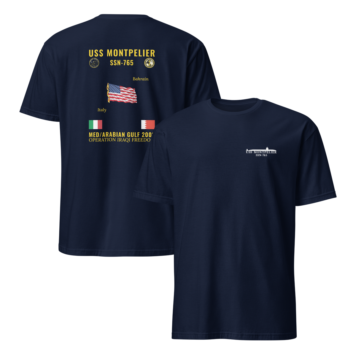 USS Montpelier (SSN-765) 2003 Med/Arabian Gulf Cruise Shirt