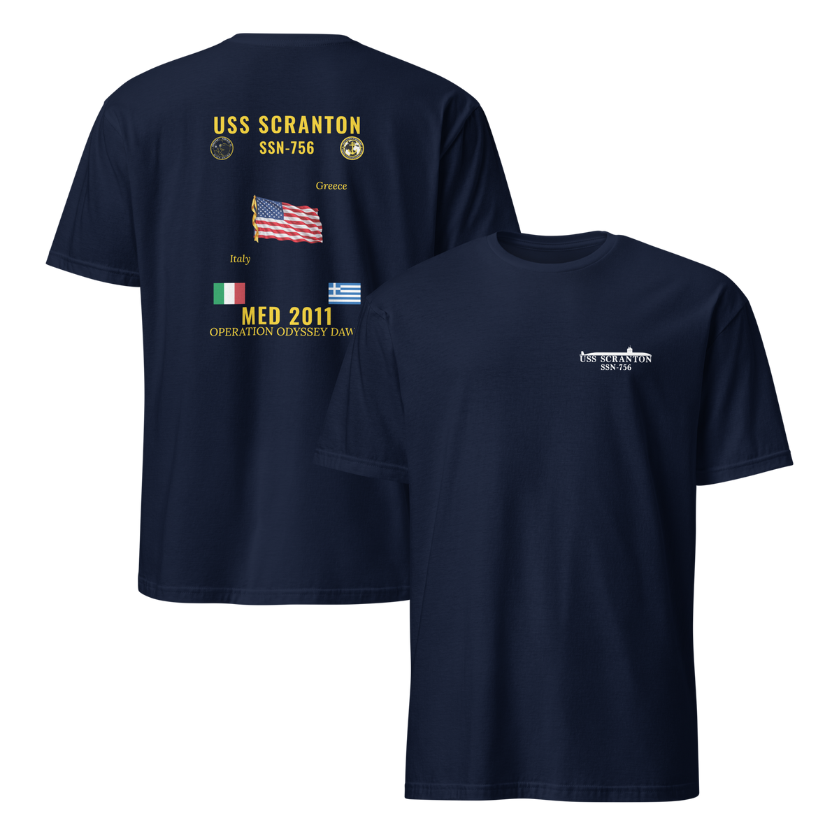 USS Scranton (SSN-756) 2011 Med Cruise Shirt