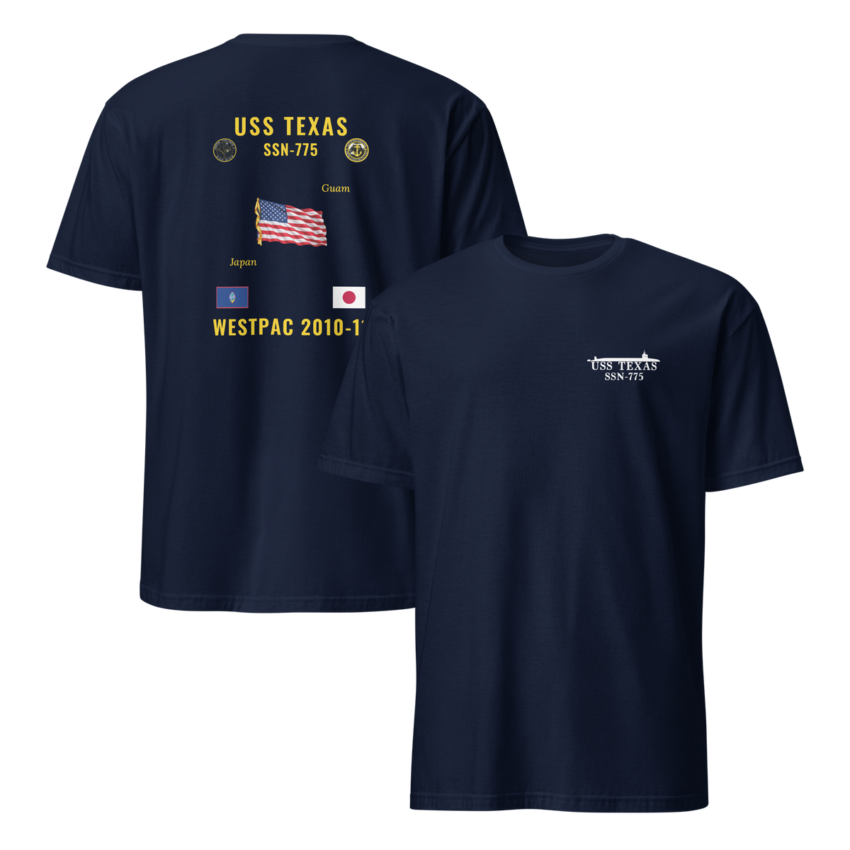 USS Texas (SSN-775) 2010-11 WestPac Cruise Shirt